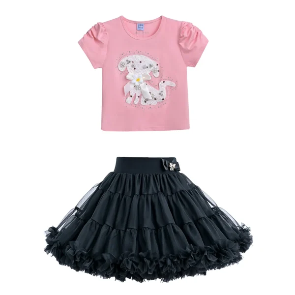 Multicolor Janis Puppy Skirt Outfit