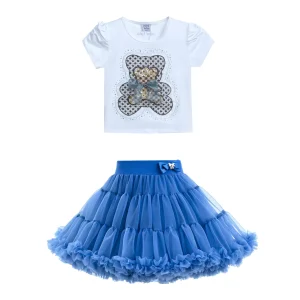 Multicolor Natalie Bear Skirt Outfit