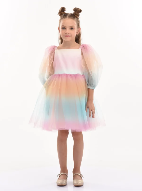 Multicolor Puesta Del Sol Dress