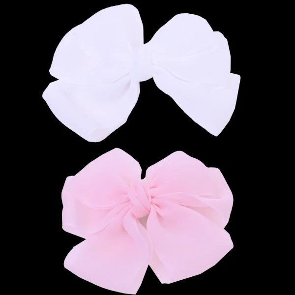 Multicolor Ribbon Bow Hairclip Set