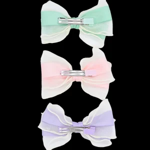 Multicolor Ribbon Bow Hairclip Set