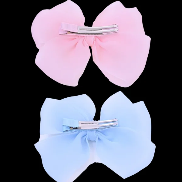 Multicolor Ribbon Bow Hairclip Set