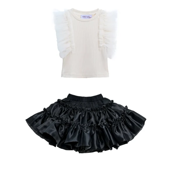 Multicolor Ruth Ruffle Skirt Outfit