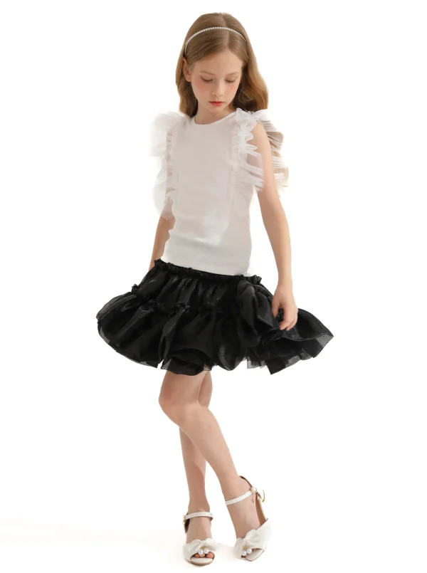 Multicolor Ruth Ruffle Skirt Outfit