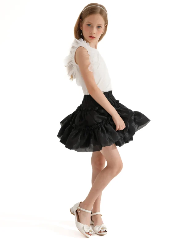 Multicolor Ruth Ruffle Skirt Outfit