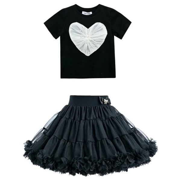 Multicolor Valerie Heart Skirt Outfit