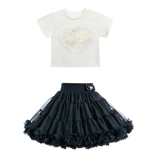 Multicolor Vanessa Heart Skirt Outfit