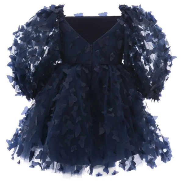 Navy Bell Mariposa Dress