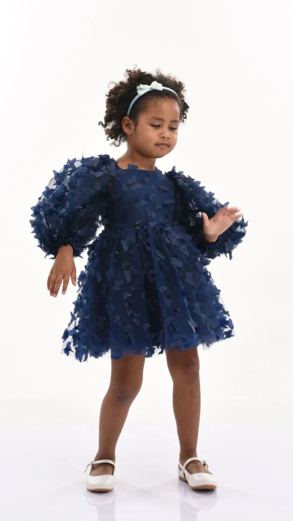 Navy Bell Mariposa Dress