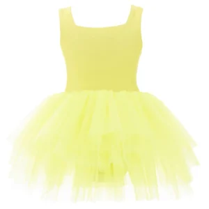 Neon Yellow Tulle Tutu Dress