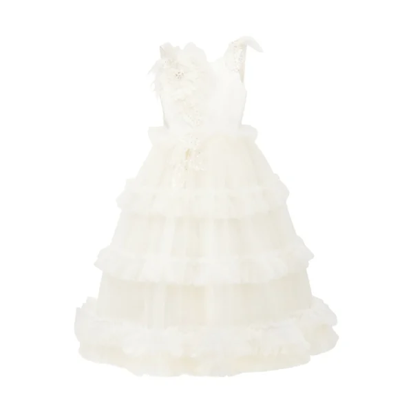 Off White Jasmine Tulle Dress