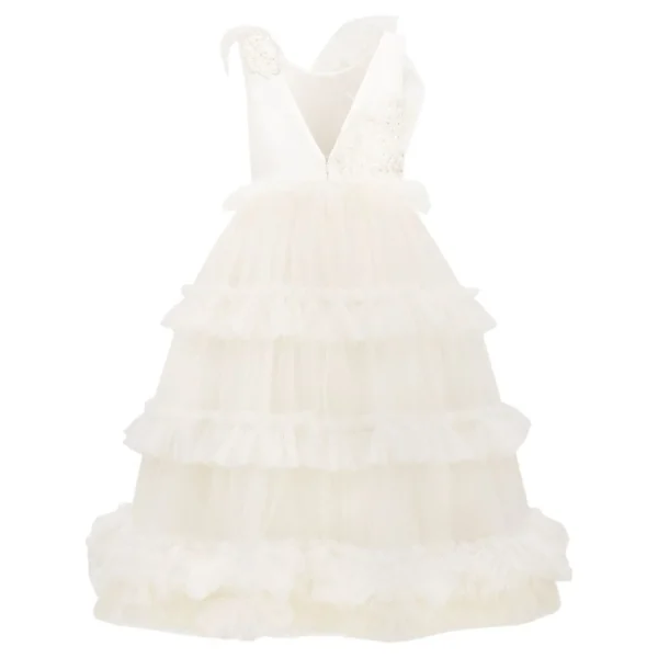 Off White Jasmine Tulle Dress