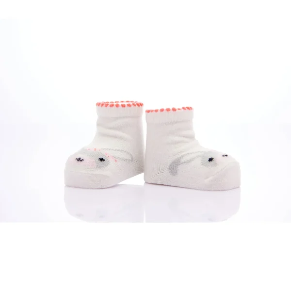 Orange 3pc Hello Bunny Socks Set