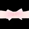 Peach Tulle Pearl Ribbon Headband