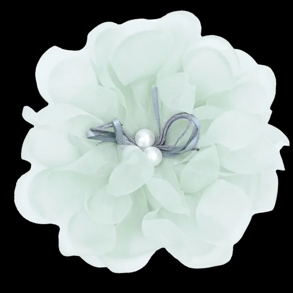 Pearl Ribbon Flower Hairclip