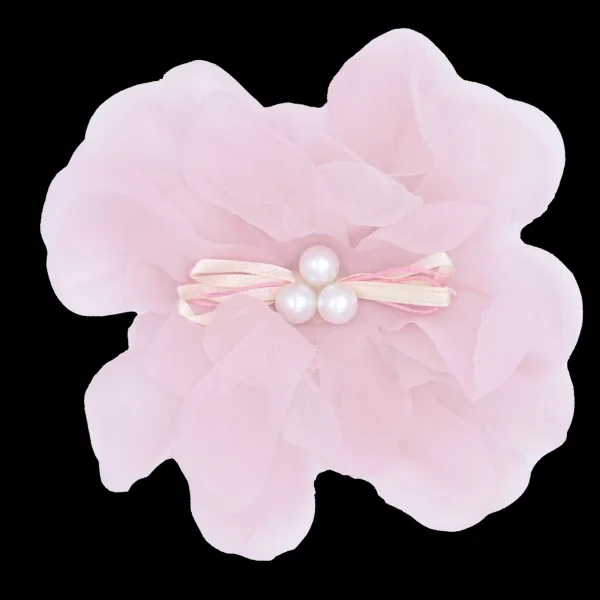 Pearl Ribbon Flower Hairclip