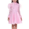 Pink Aaliyah Organza Bow Dress