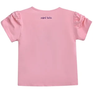 Pink Bear Applique T-Shirt