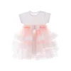 Pink Bella Vina Ruffle Babysuit Dress