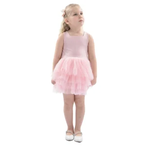 Pink Blush Solid Tutu Dress