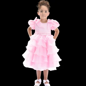 Pink Bonaventura Ruffle Dress