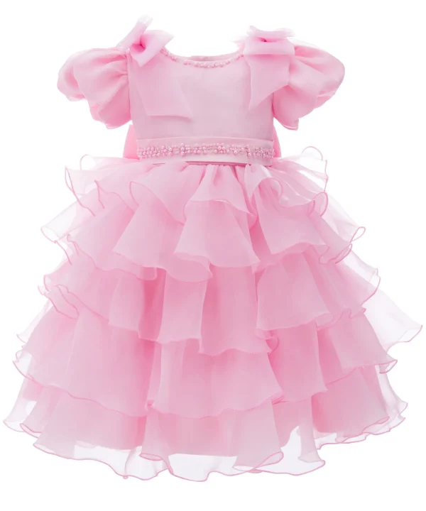 Pink Bonaventura Ruffle Dress