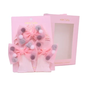 Pink Bow and Multicolored Accent Gift Set