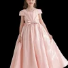 Pink Bow Long Brea Dress