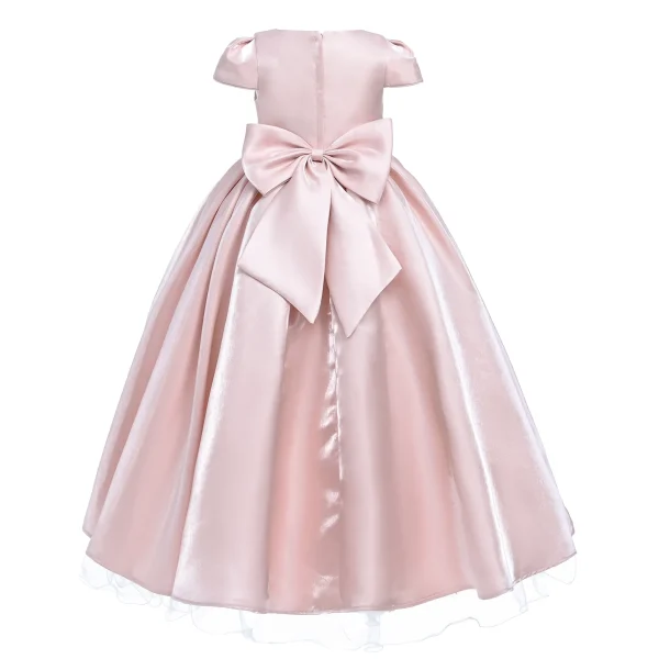 Pink Bow Long Brea Dress