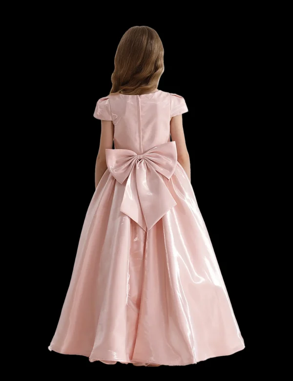 Pink Bow Long Brea Dress