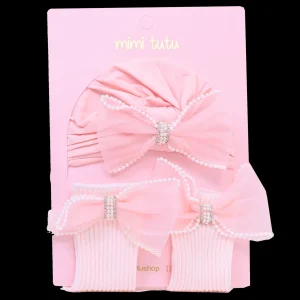 Pink Bow Pearl Lined Gift Set