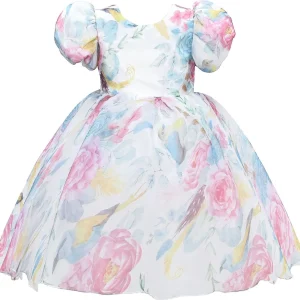 Pink Chablis Floral Garden Organza Dress