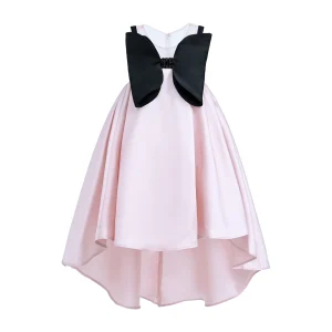 Pink Dress Black Bow Ophelia Dress