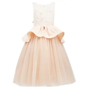 Pink Eugenia Peplum Dress