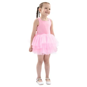 Pink Flamingo Solid Tutu Dress