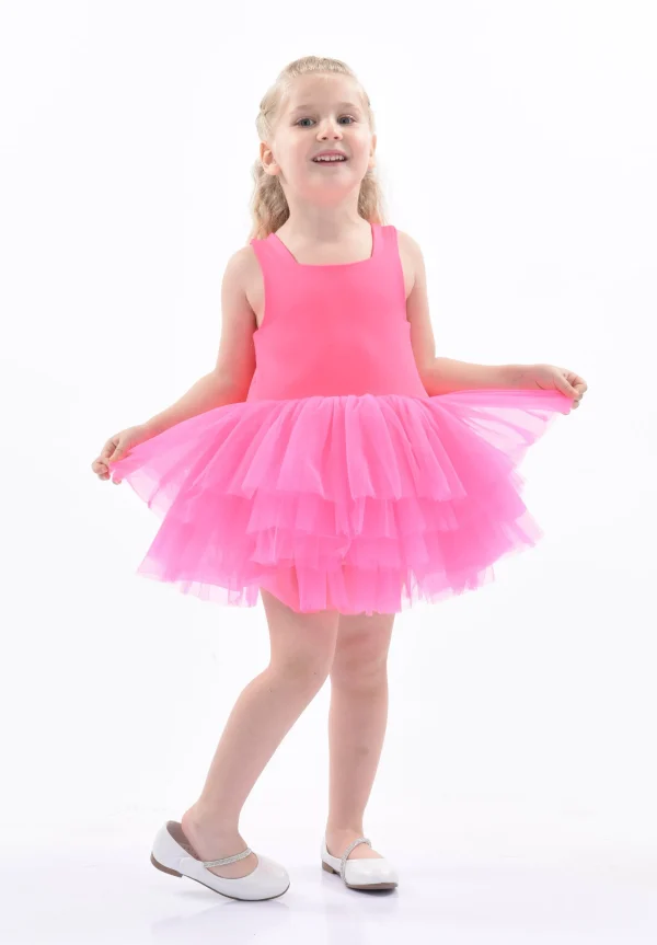 Pink French Rose Tutu Dress
