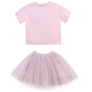 Pink Glimmer Applique Outfit