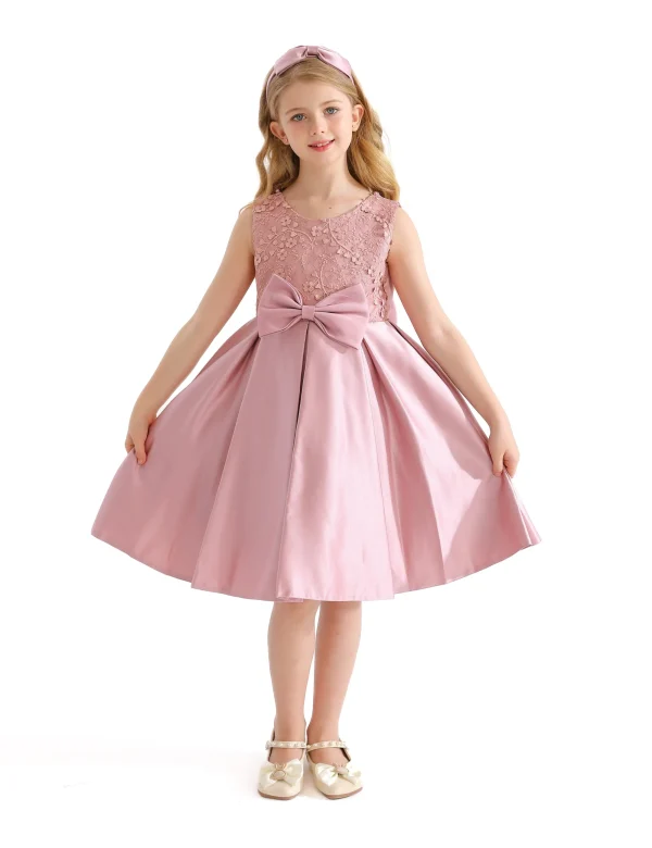 Pink Hampton Double Bow Dress