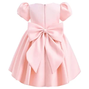 Pink Leona Floral Bow Teacup Dress