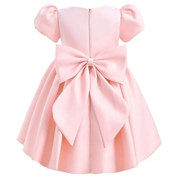 Pink Leona Floral Bow Teacup Dress