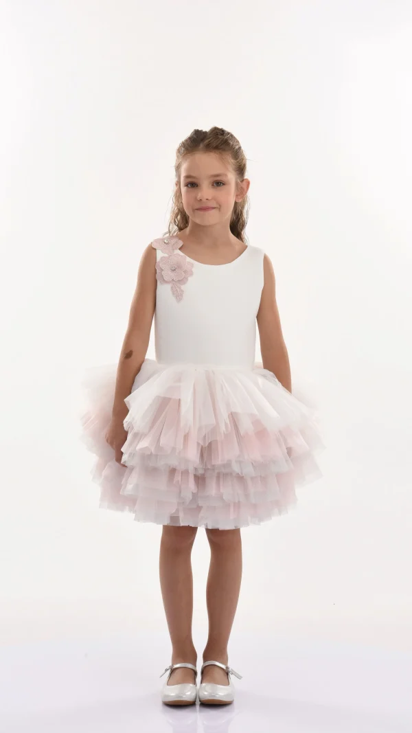 Pink Littlebrook Floral Tulle Dress