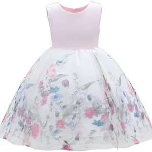 Pink Mabel Floral Garden Organza Dress