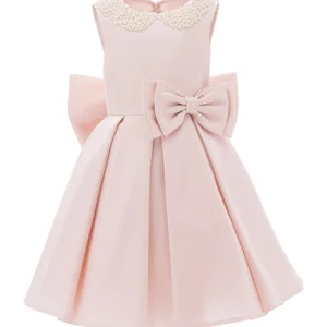 Pink Melinda Pearl Double Bow Dress