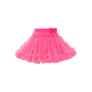 Pink Neon Bow Tutu Skirt