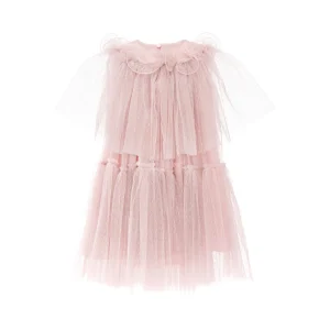 Pink Orela Overlay Tulle Dress