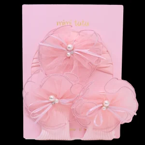 Pink Pearl Flower Ribbon Gift Set