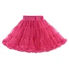 Pink Rouge Bow Tulle Skirt