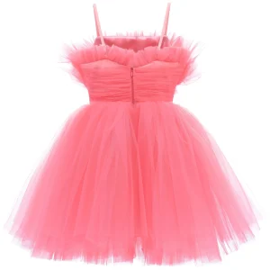 Pink Ruffle Scalleta Dress