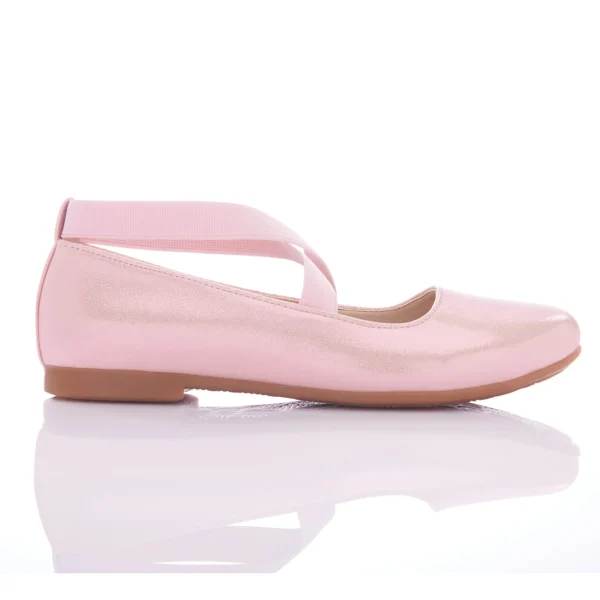 Pink Satin Ballerina Flats