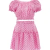 Pink St. Tropez Polka Dot Ruffle Outfit